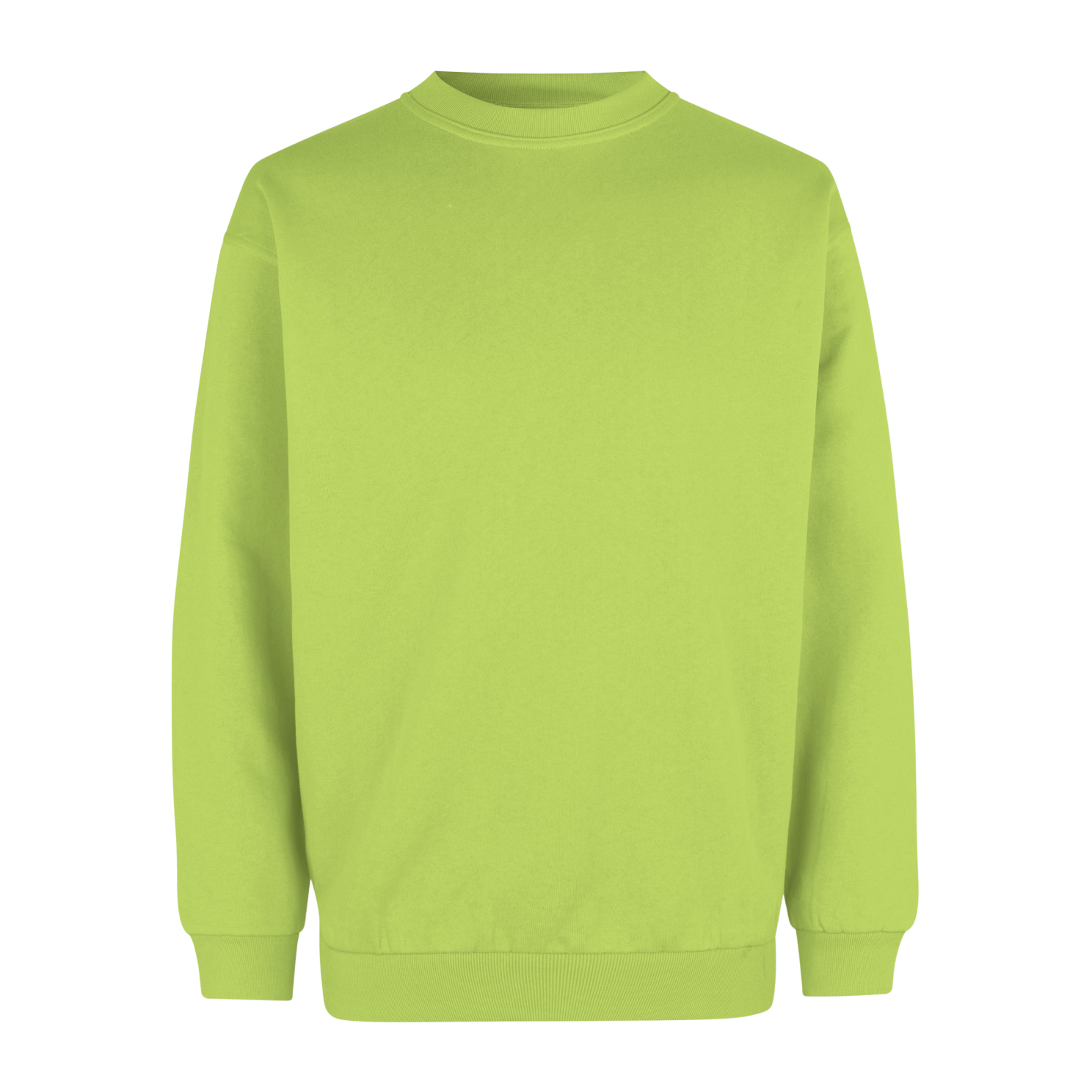 Stilfuld Limegrøn Sweatshirt til Hverdag og Afslapning