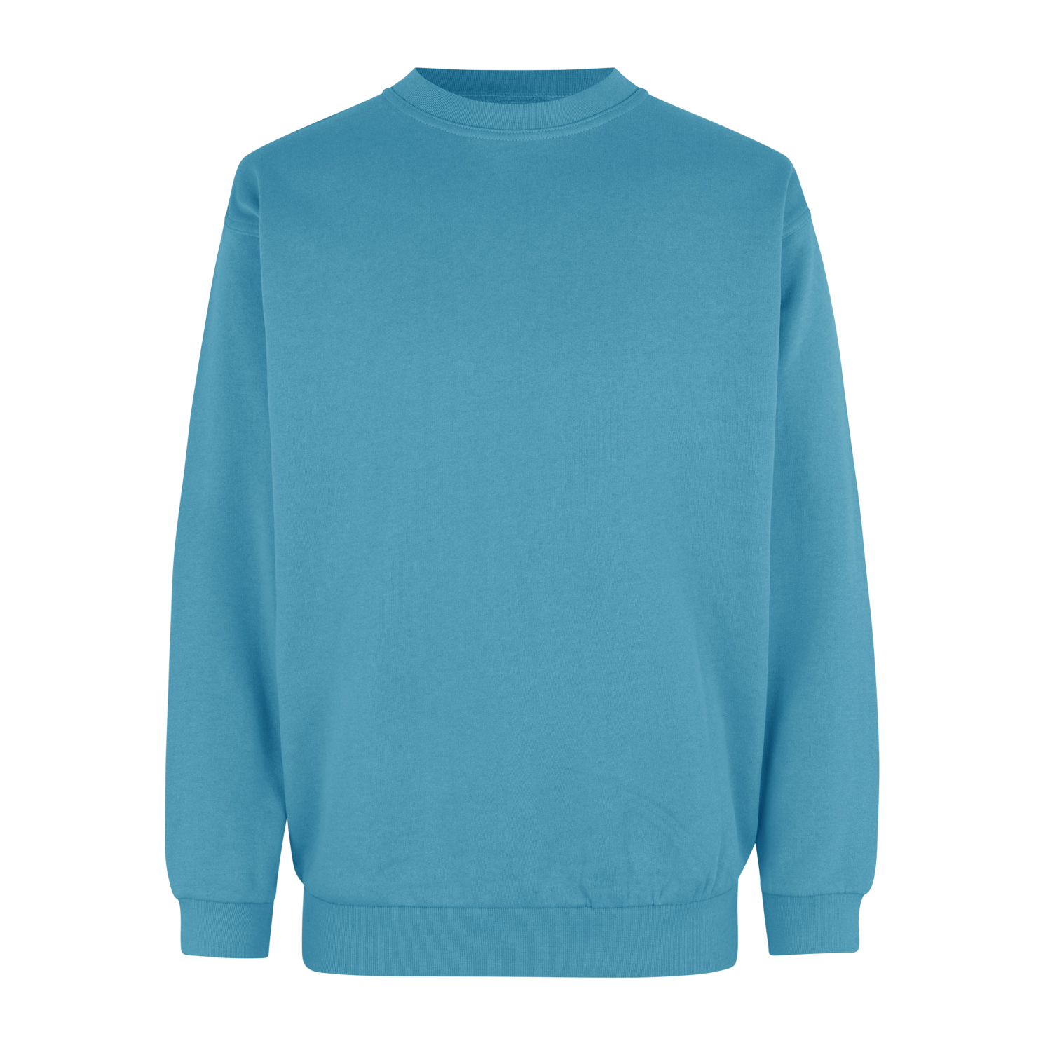 Herre Sweatshirt i Turkis - Stilfuld Rund Halsudskæring