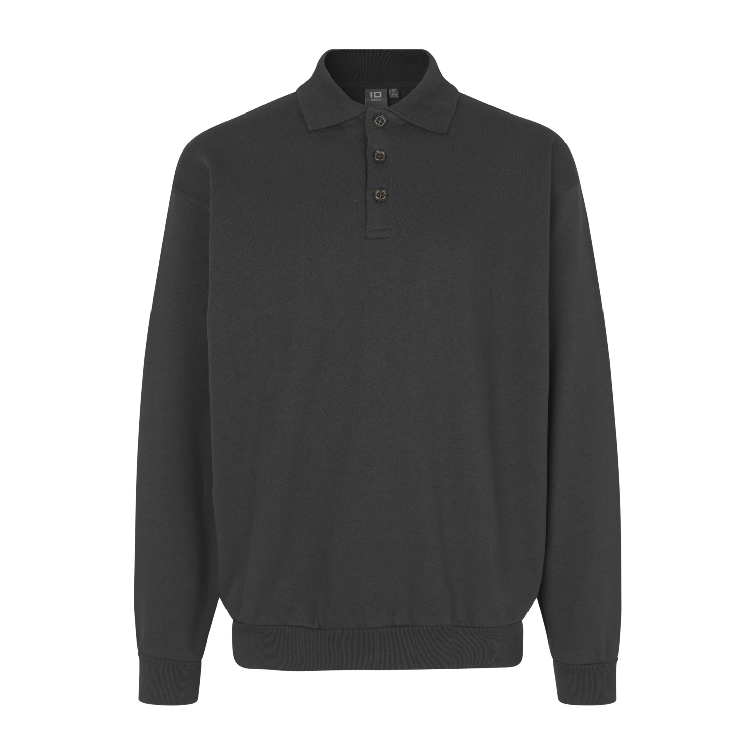 Klassisk Koksgrå Polosweatshirt til Mænd – Black Friday Tilbud!