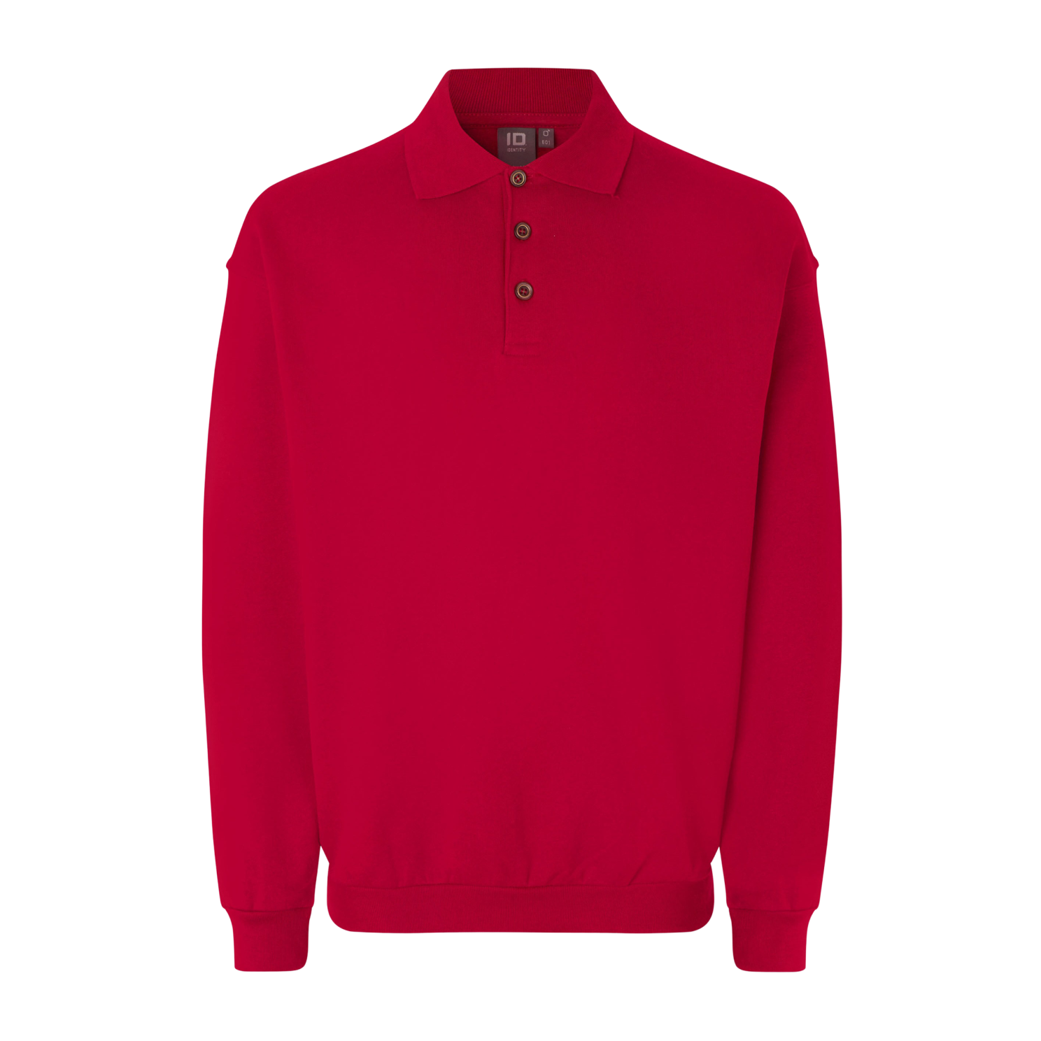 Klassisk Rød Polosweatshirt til Mænd – Stil og Komfort