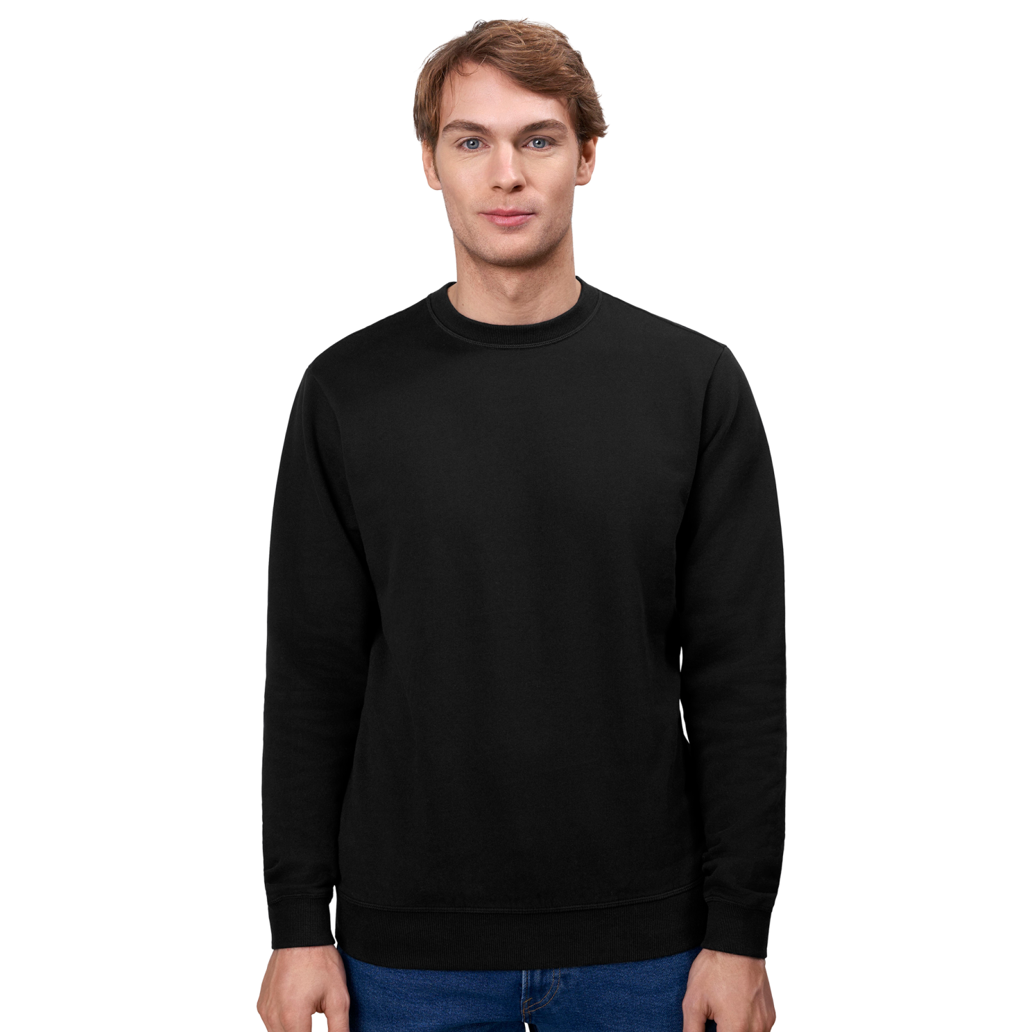 Økologisk Bomulds Sweatshirt til Mænd – Sort Must-Have