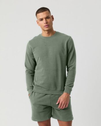 Borg Classic Sweatshirt – Sporty Elegance i Brushed Nickel
