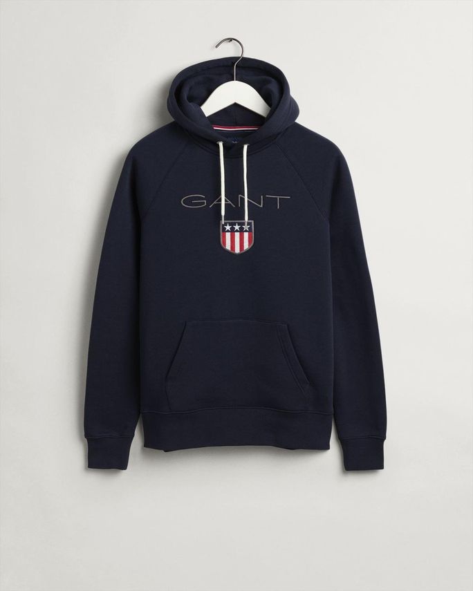 Gant Shield Sweat Hoodie – Stilfuld hættetrøje på udsalg