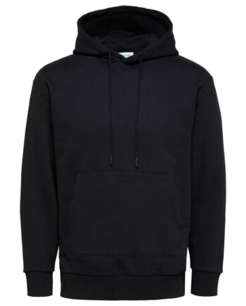 Komfortabel sort hoodie til afslapning og aktivitet