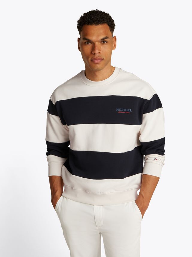 Monotype Stripe Sweatshirt – Stil og Komfort til Alle Anledninger!