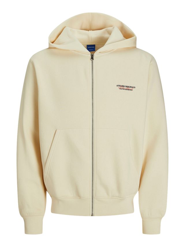 Jorislington Sweat Zip Hættejakke – Sort Udsalg!