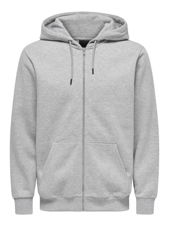 Onsceres Zip Thr Hoodie - Komfortabel Sweatshirt til Alle