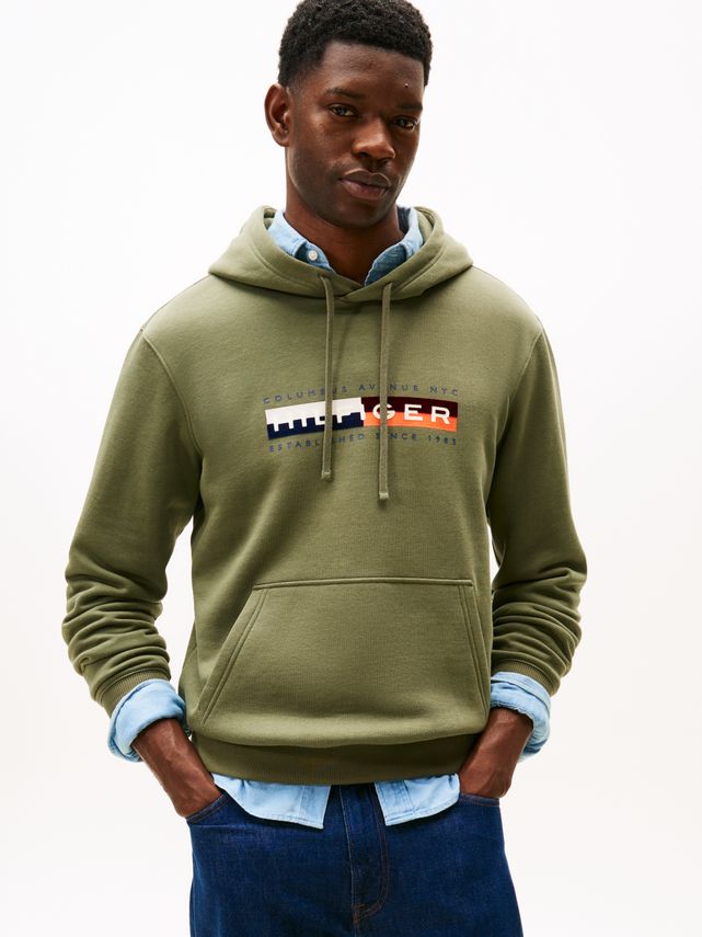 Farveblok Grafik Hoodie – Fantastisk Tilbud!