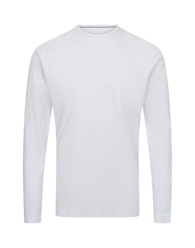 Langærmet hvid T-shirt – Tidløs klassiker til enhver lejlighed