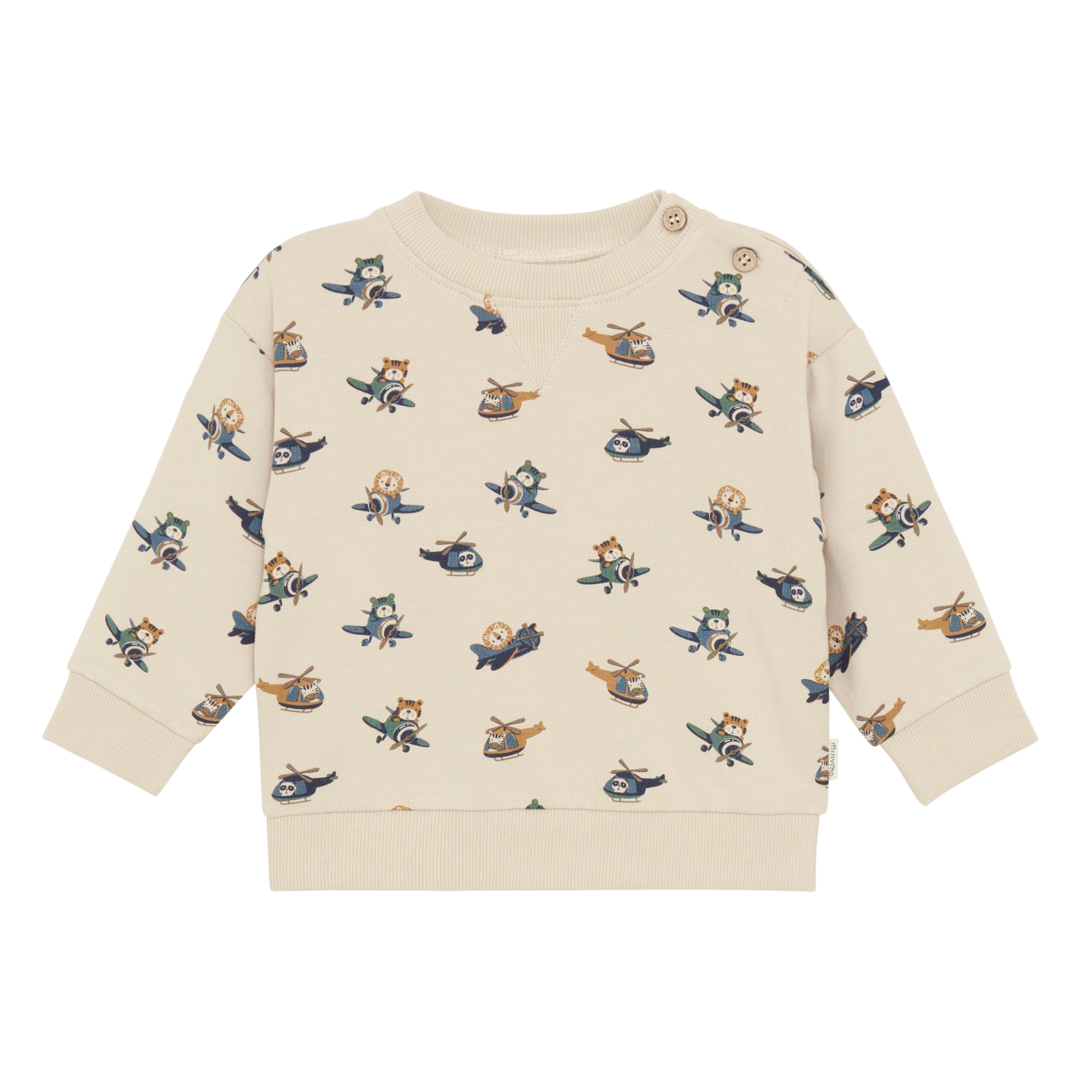 Minymo Baby Sweatee Shirt Oxford Tan