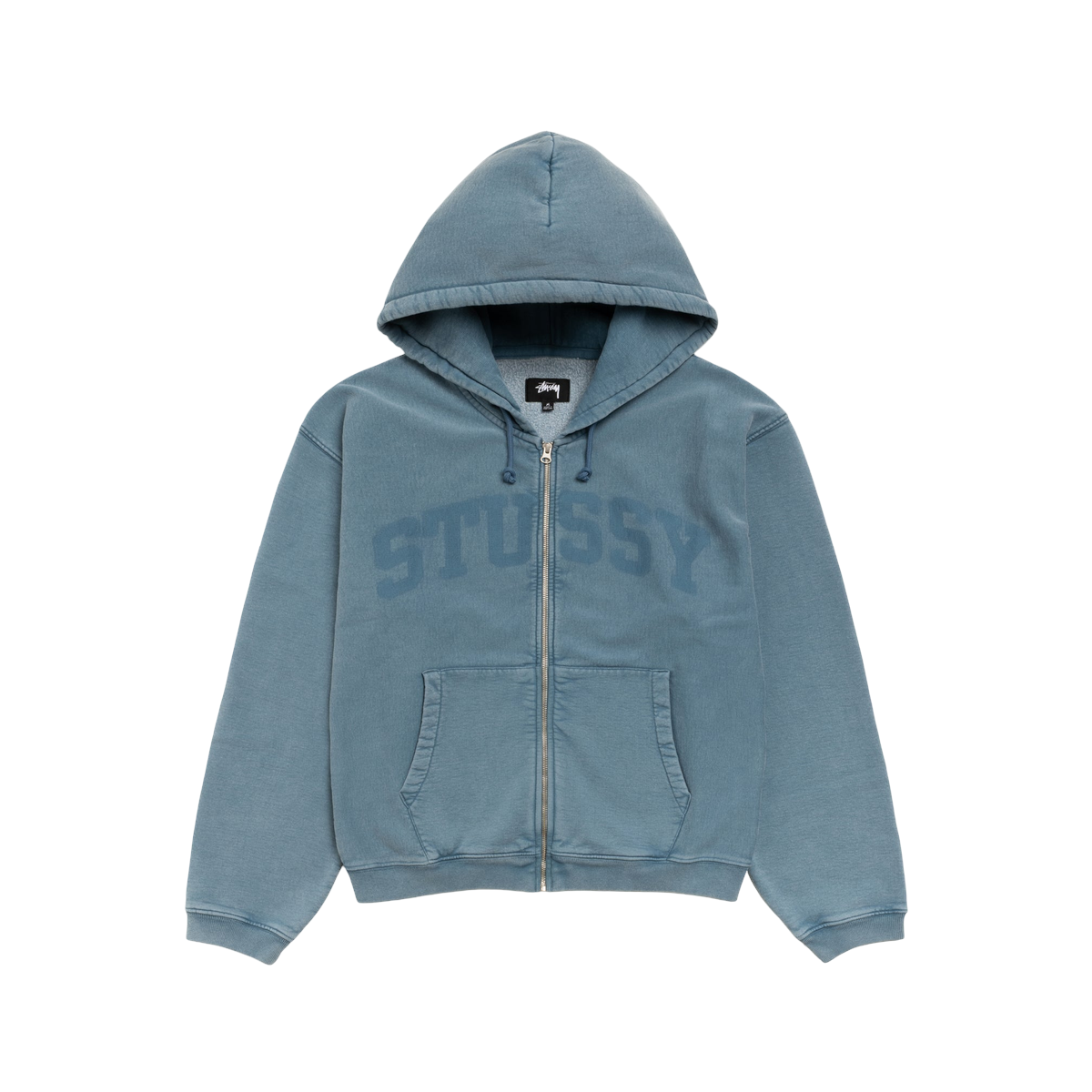 Stussy Faded Graphic Zip Hoodie - Mørkeblå Stil med Attitude
