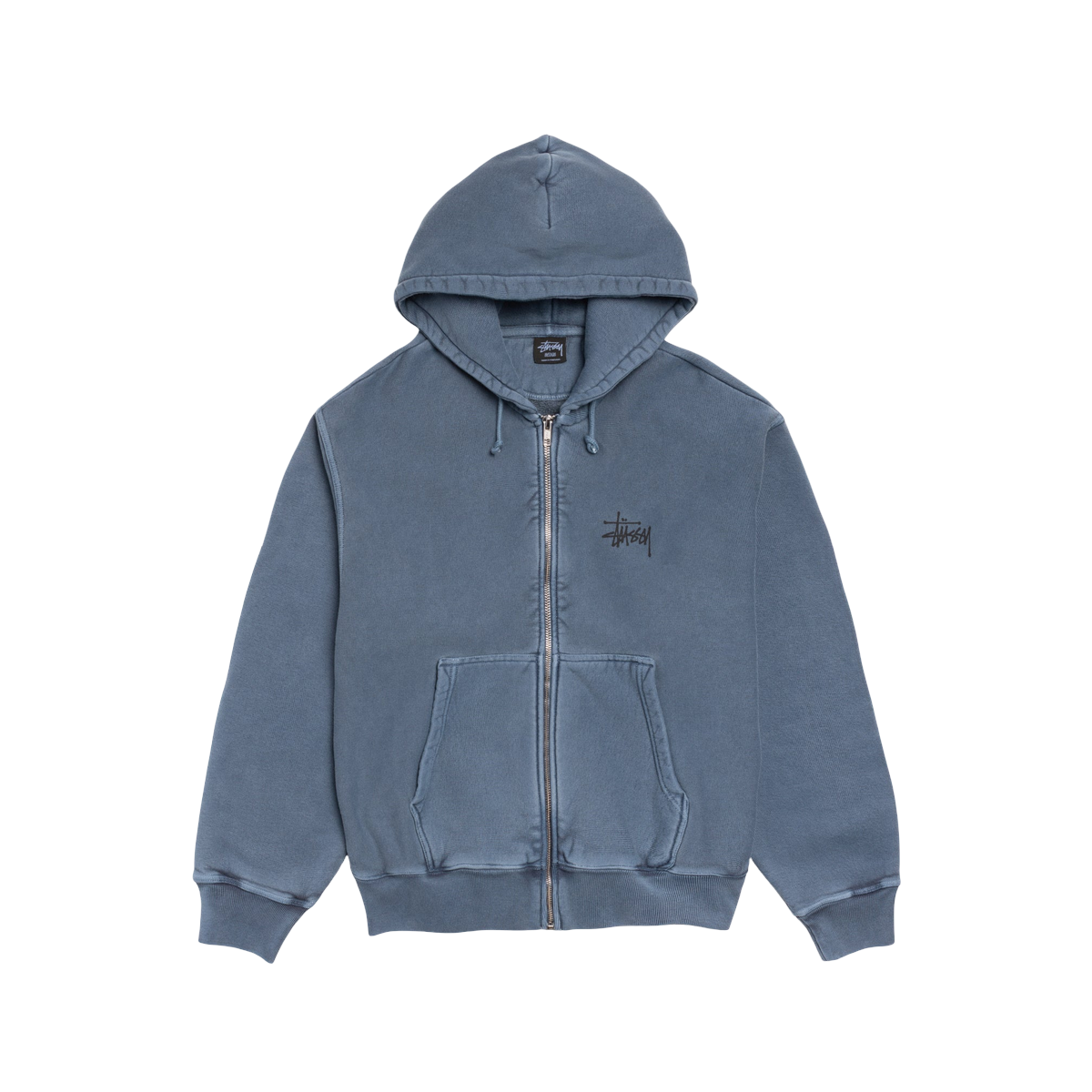 Stussy Modern Age Pigment Dyed Zip Hoodie Navy