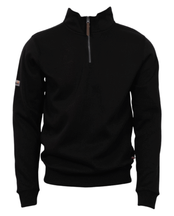 Marcus Clay Herre Sweatshirt – Sort Høj Hals Udsalg