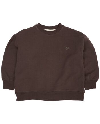 Classic Sweatshirt Logo Emb Brown Mel Brown Mel