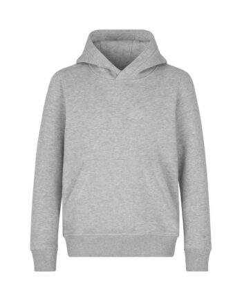 Unisex Børne Hoodie i Grå Melange – Hurtig Levering!