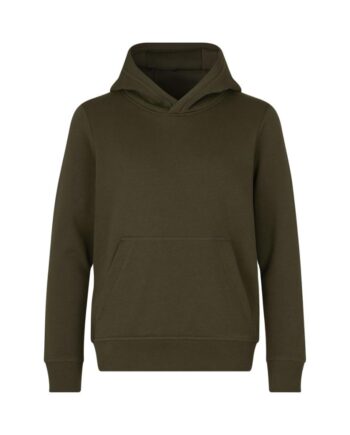 Stilfuld Oliven Børne Hoodie - Hurtig Levering!