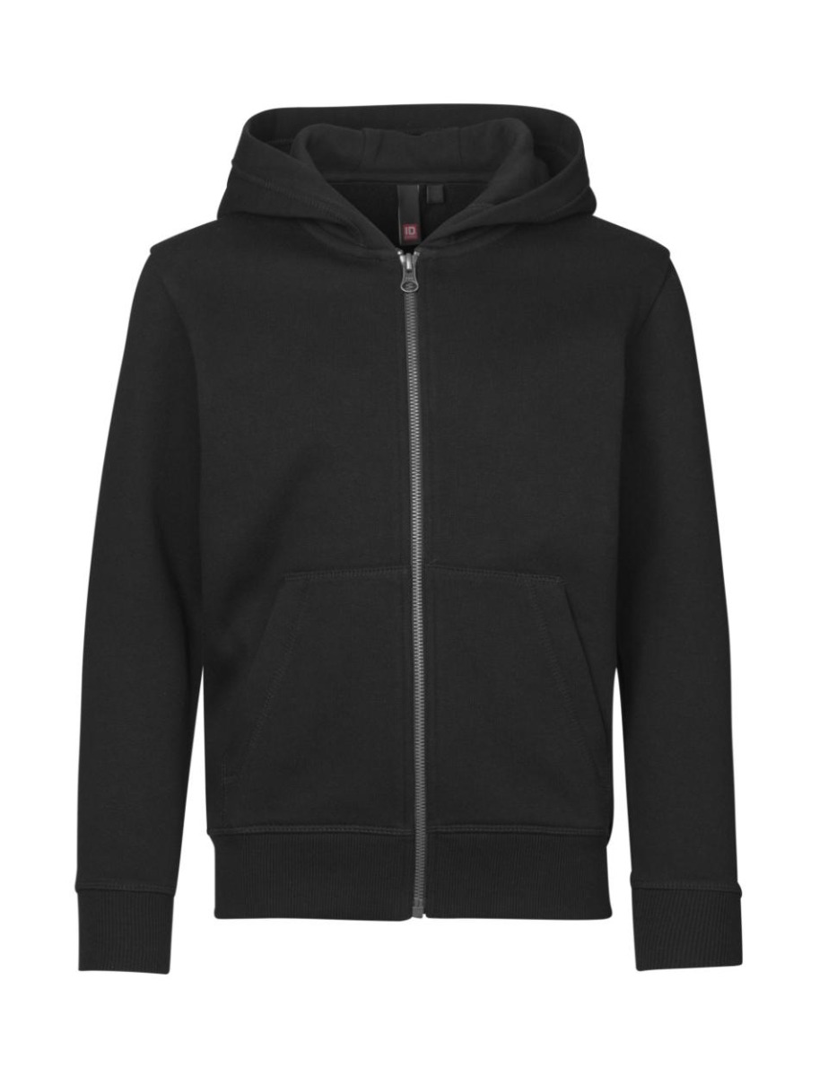 Børns Sorte Zip Hoodie – Komfort og Stil til Alle Anledninger!