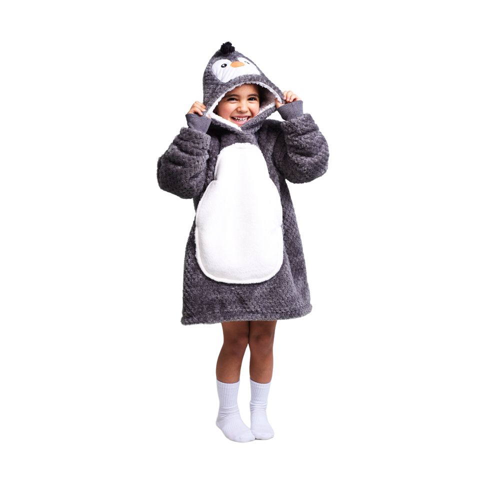Hygge Hoodie med Pingvin Design - Komfort og Varme