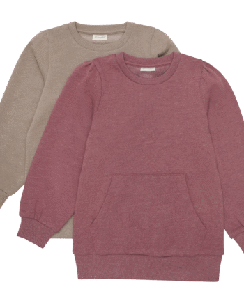 Minymo Sweatshirts 2-pak til Piger i Apple Butter - Komfortabel Stil