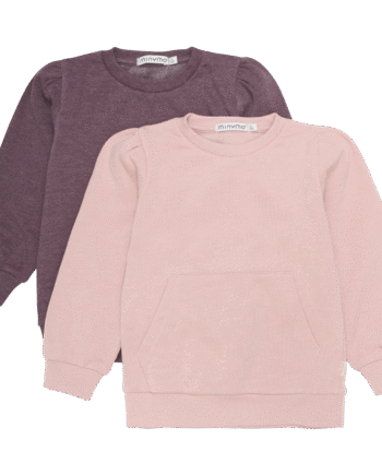 Minymo 2-pak Sweatshirts til Piger - Misty Rose tilbud