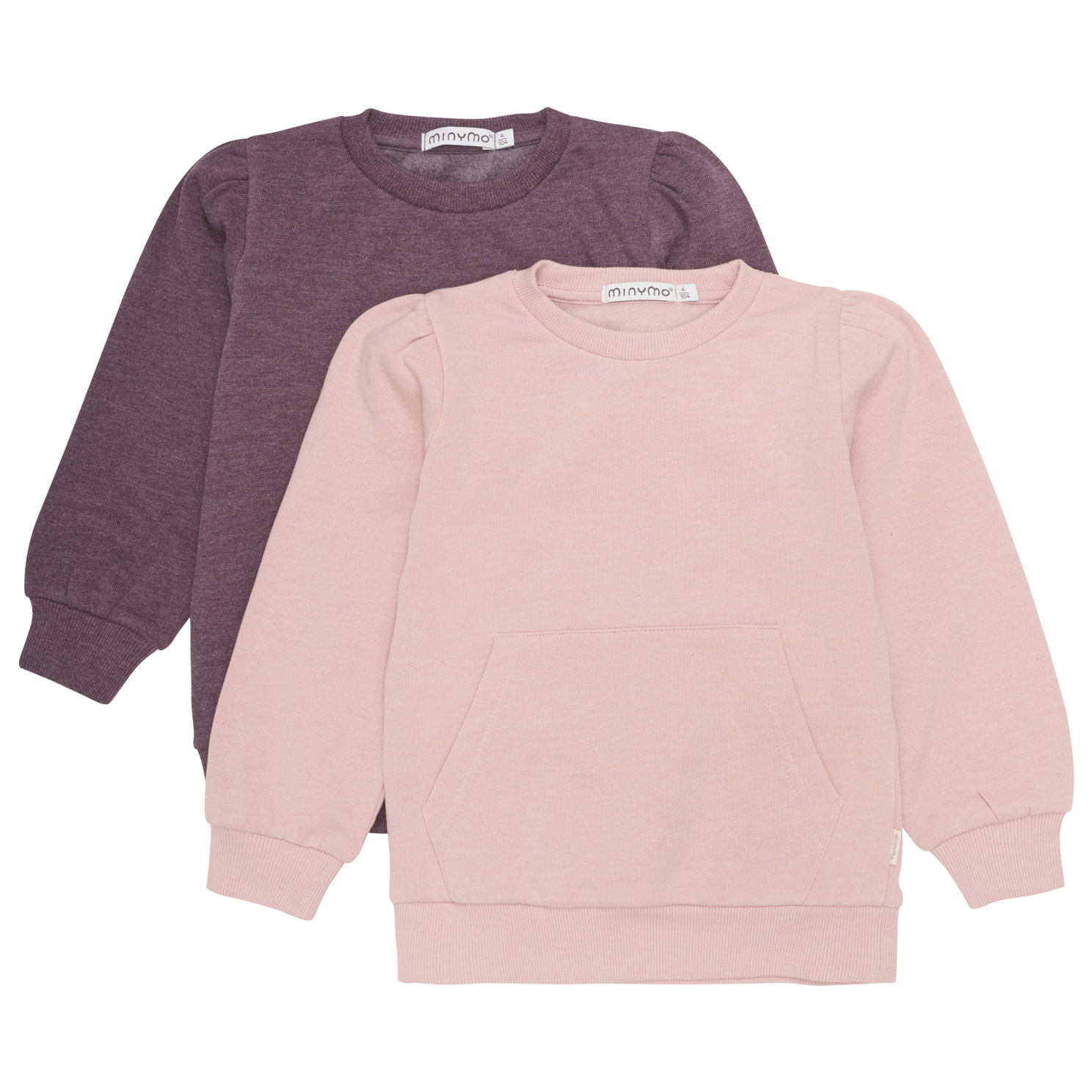 Minymo 2-pak Sweatshirts til Piger - Misty Rose tilbud