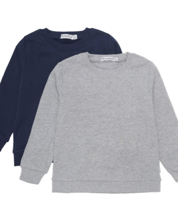 Minymo 2-pak Børne Sweatshirts i Grå Melange - Komfortabelt valg!