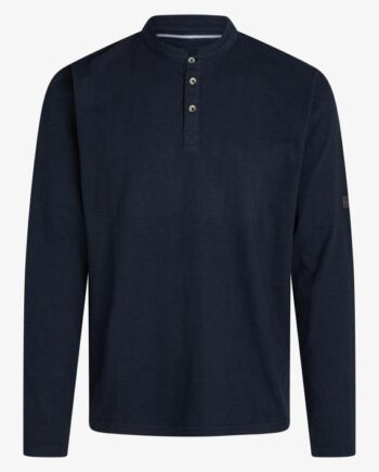 Raven Granddad Sweatshirt i Navy – Elegant Tilbud!