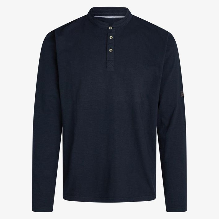 Raven Granddad Sweatshirt i Navy – Elegant Tilbud!