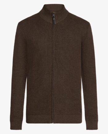 Elegant cardigan i dyb marine melange – Signal Kai