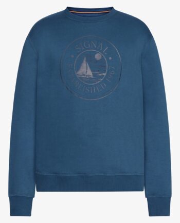 Elegant sweatshirt i dyb marine – Signal Sweatee Shirt Tim
