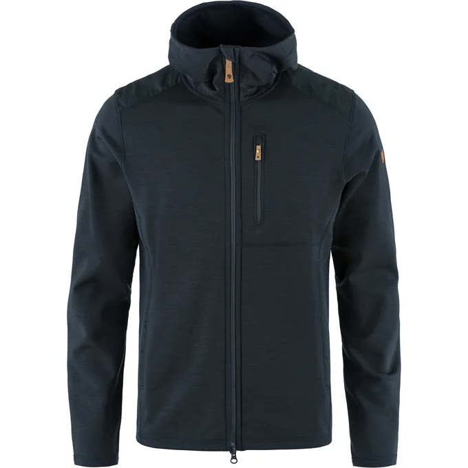 Fjallraven Keb Fleece Hættebluse – Mørk Navy Tilbud!