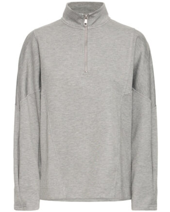Ung Dame Sweatshirt Bypusti – Mid Grey Melange Tilbud!