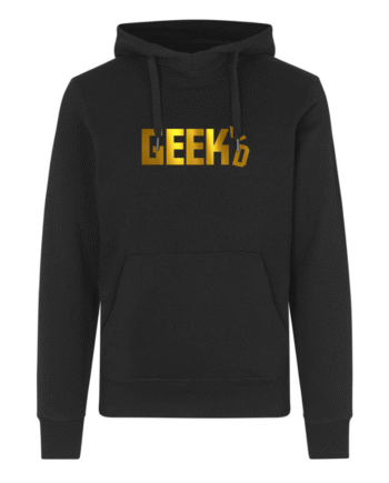 Geekd Guld Logo Hoodie – Udsalg til Black Friday 2024!