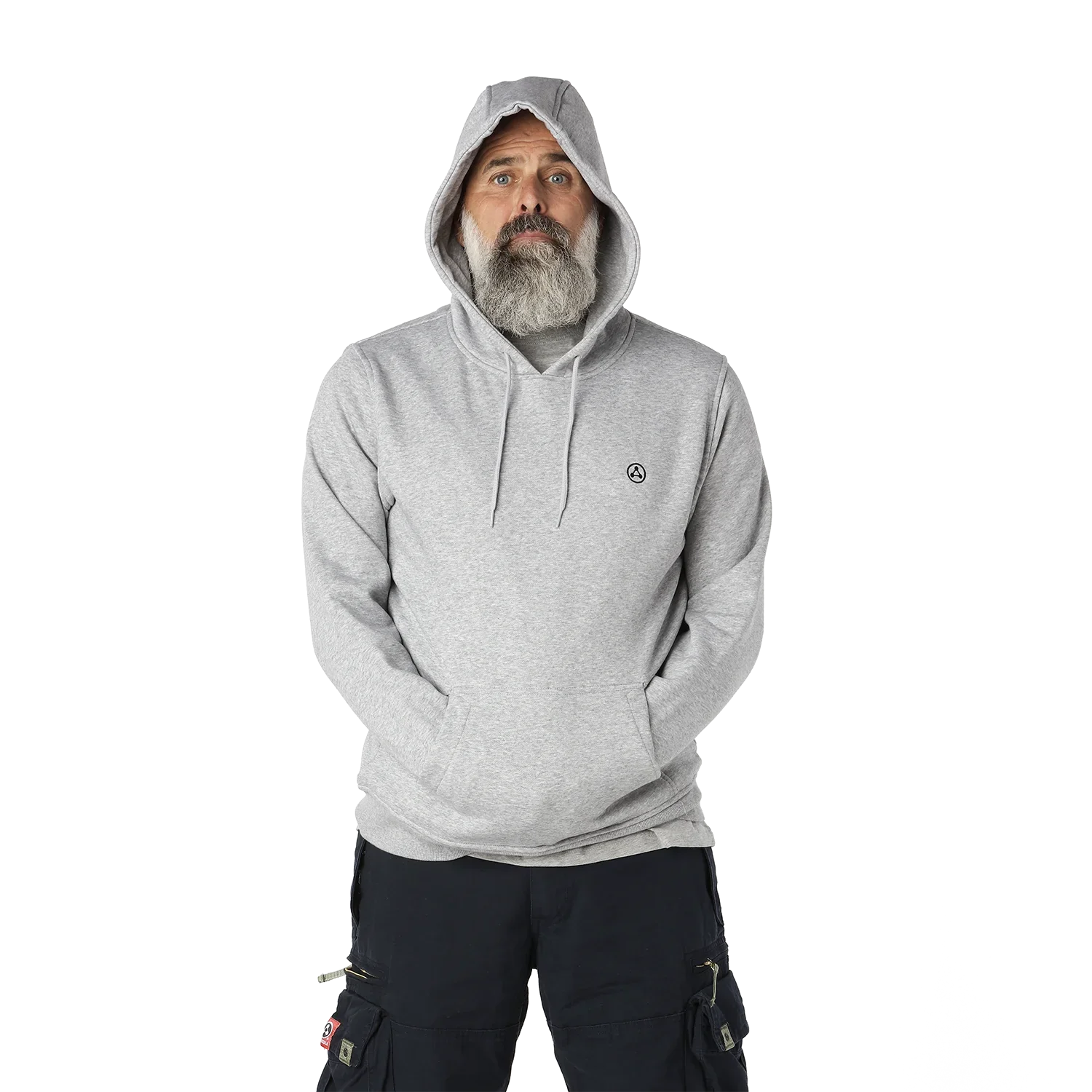 Tung Grå Hoodie – Komfort og Stil til Hverdagens Aktiviteter