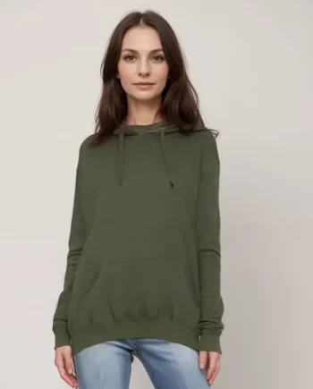 Hoodie Militær Grøn Til Kvinder