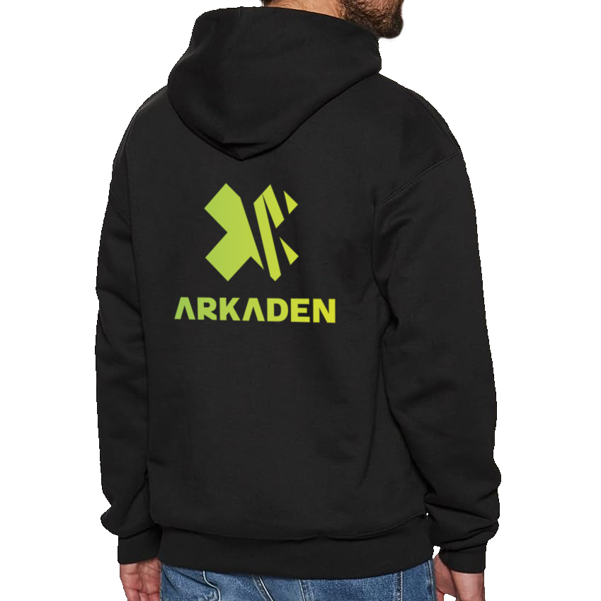 Arkaden Logo Hoodie - Sort til Gaming og Podcast Fans