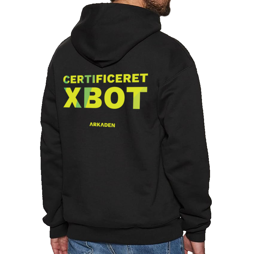 Arkaden Xbot Hoodie – Sort Gamer Hoodie til Fanatikere!