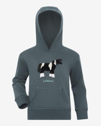 Lemieux AW24 Mini Romi Hoodie i Petrol - Fantastisk Tilbud!