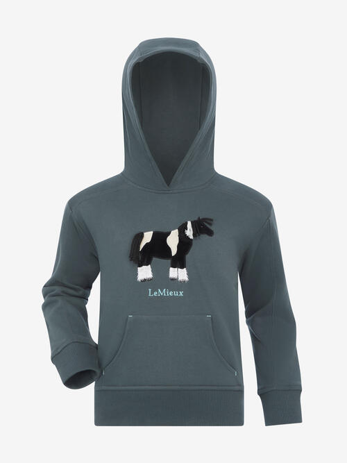 Lemieux AW24 Mini Romi Hoodie i Petrol - Fantastisk Tilbud!