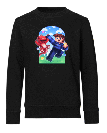 Judex Dino Sweatshirt – Sort til Gaming og Hverdag