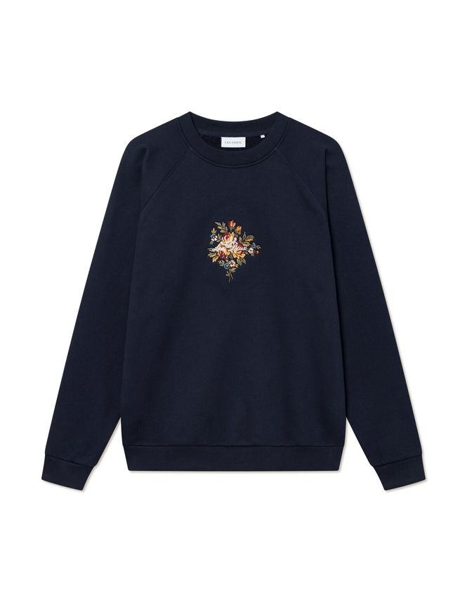 Fiore Sweatshirt med Broderi – Fantastisk Black Friday Tilbud!