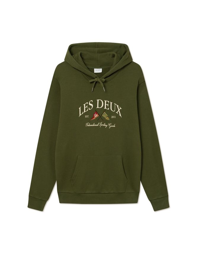 Ivy League Hoodie med college-print – Stilfuld Komfort!
