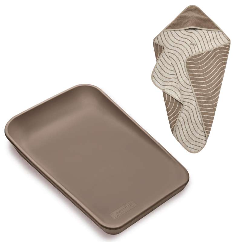Leander Matty Puslepude med Hoodie - Mocca Cappuccino