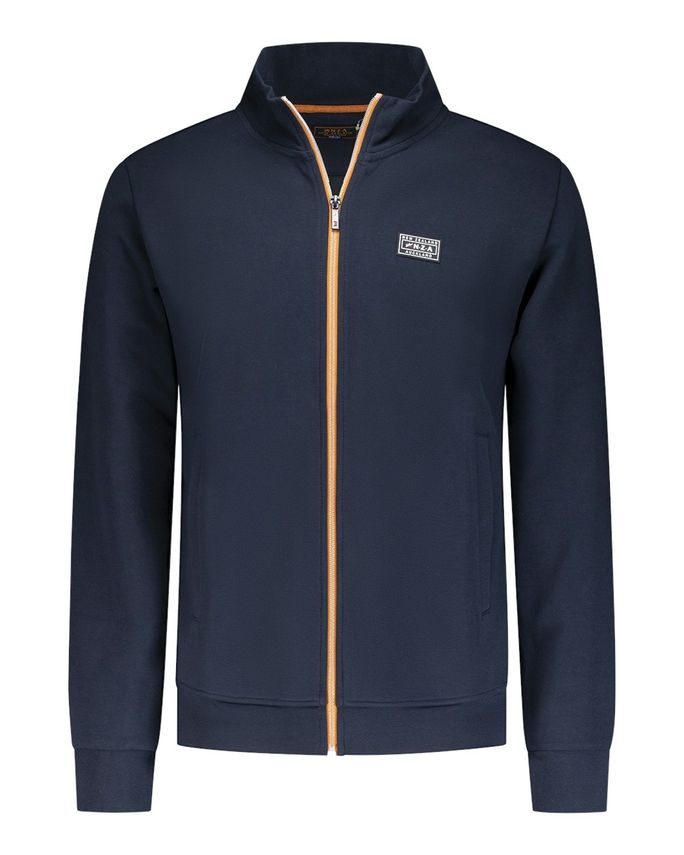Klassisk grøn cardigan med lynlås – Forårsudsalg!