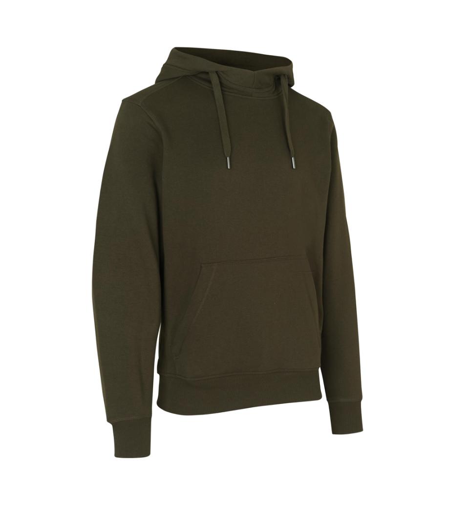 Elegant Oliven Hoodie med Logo – Stilfuld Komfort til Alle