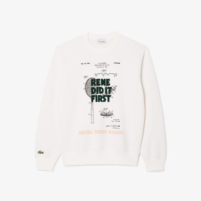 Lacoste Sweatshirt med Print – Stilfuldt Udsalg!