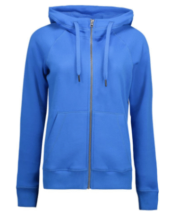 Core Full Zip Hoodie til Dame - Lysblå Hættecardigan