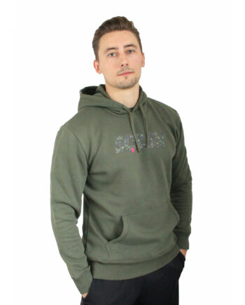 Armygrøn Hoodie med SQampampSN Logo – Uovertruffen Tilbud!