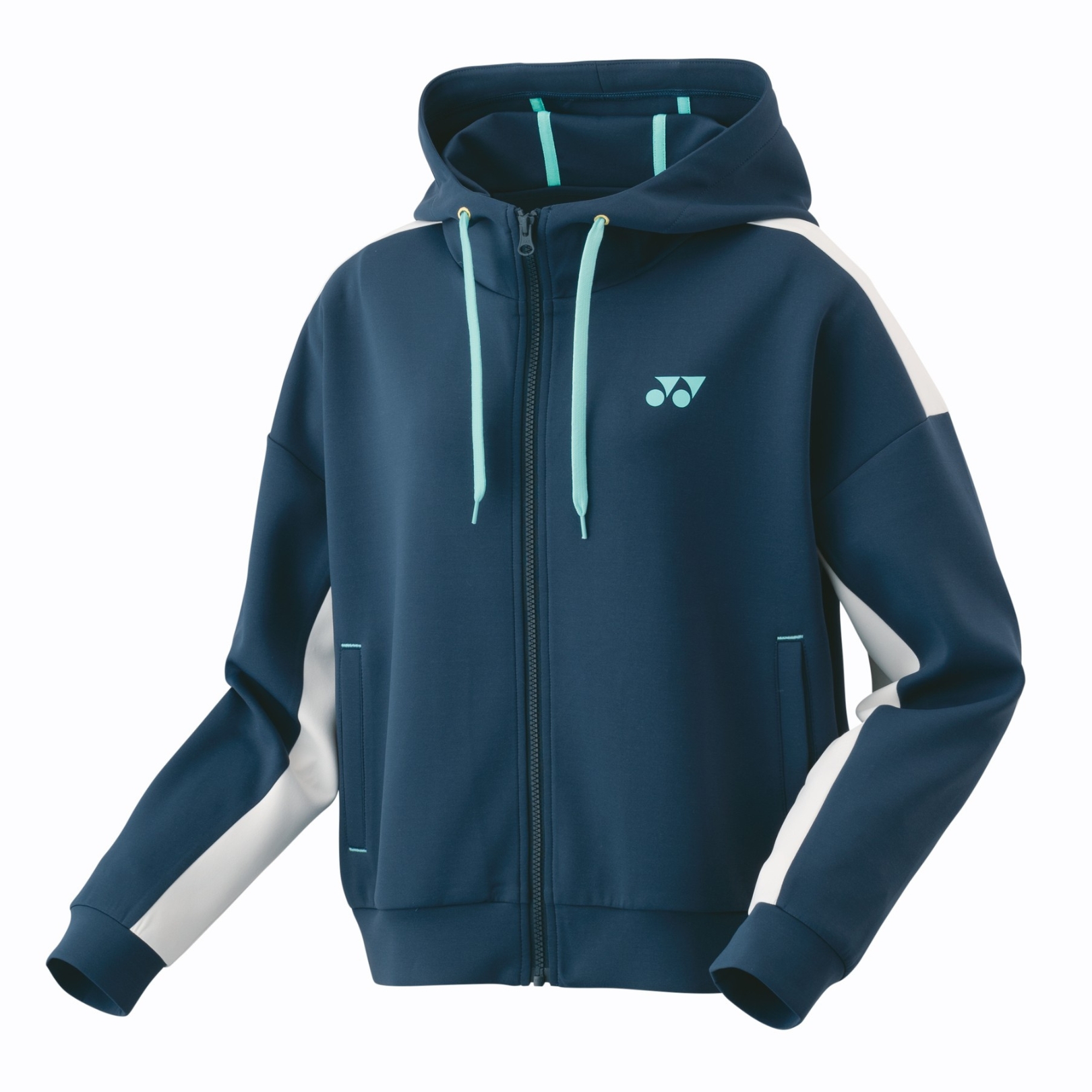 Yonex Kvinder Hoodie med Lynlås - Indigo Marine Tilbud
