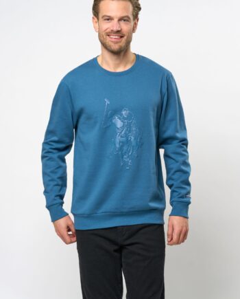 Kenni Sweatshirt med Polospillere – Stilfuld Herretrøje